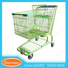 120L trinidad and tobago metal powder coating shopping cart wholesale